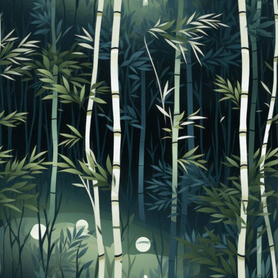 Zen Bamboo Forests: Tranquil Nature Bliss Seamless Pattern
