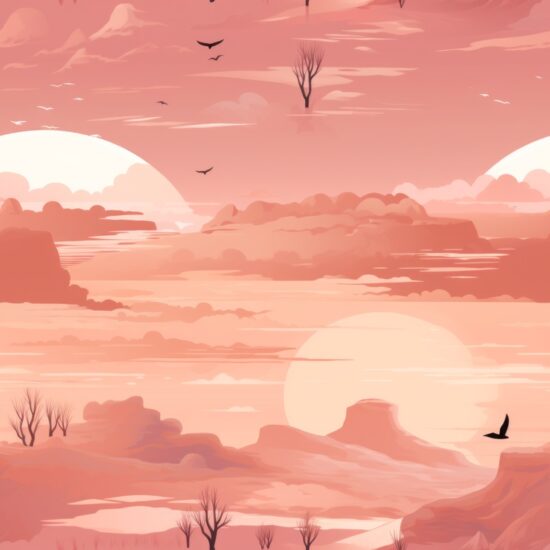 Dusty Pink Desert Sunsets - Digital File Seamless Pattern