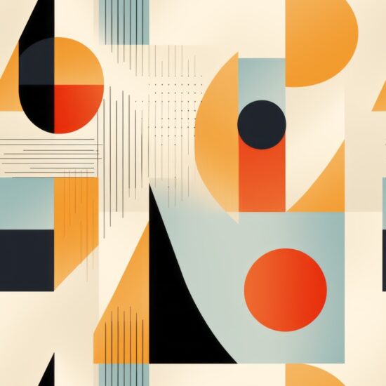 Contemporary Graphic Geometric Pattern: Bold Shapes for Modern Design Seamless Pattern