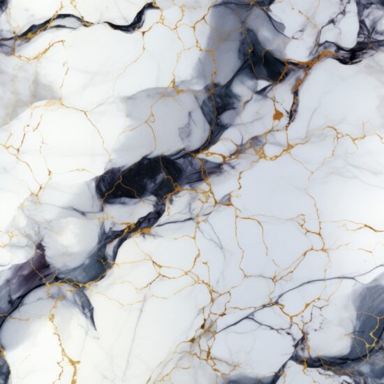 Elegant White Marble Veins Pattern Seamless Pattern