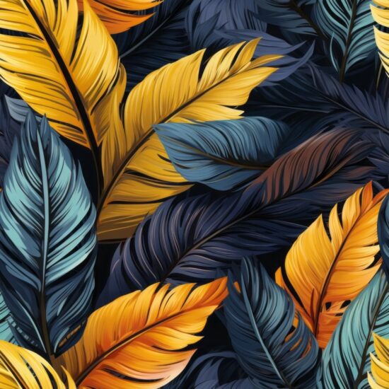 Tropical Leaves Paradise Pattern Seamless Pattern