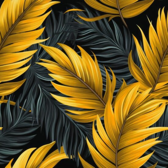 Tropical Paradise: Palm Leaves Dreams Seamless Pattern