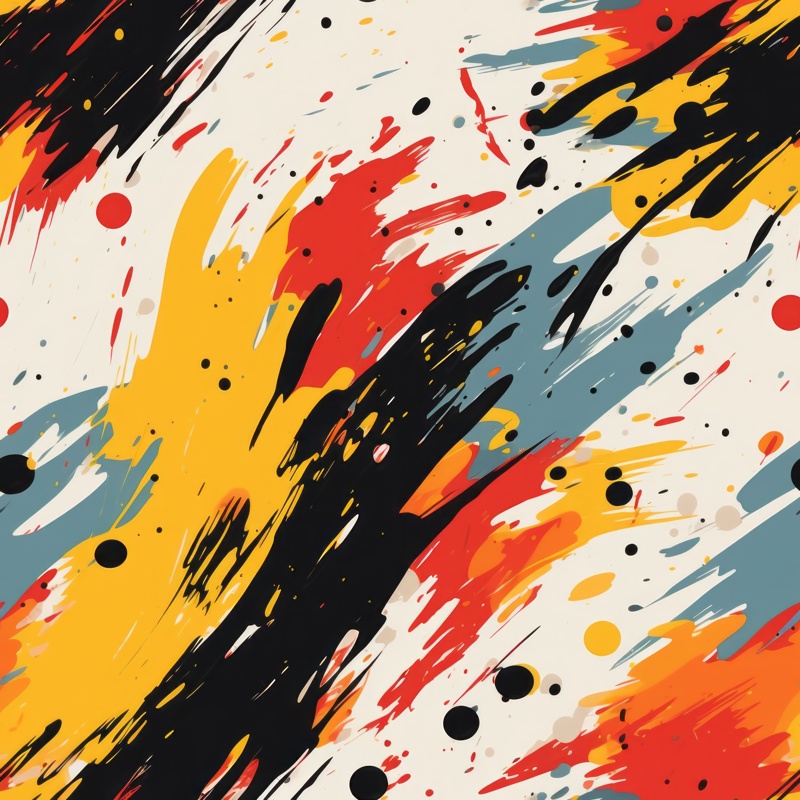 Abstract Modern Brush Strokes Pattern Seamless Pattern