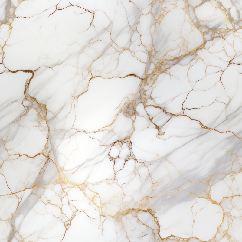 Elegant White Marble Veins Delight Seamless Pattern