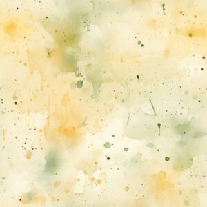 Pale Yellow Watercolor Splatters Seamless Pattern