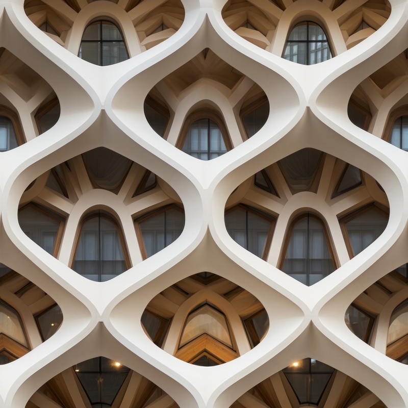 Abstract Architectural Elegance Seamless Pattern