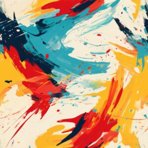 Abstract Brush Strokes: Modern Art Painting Seamless Pattern