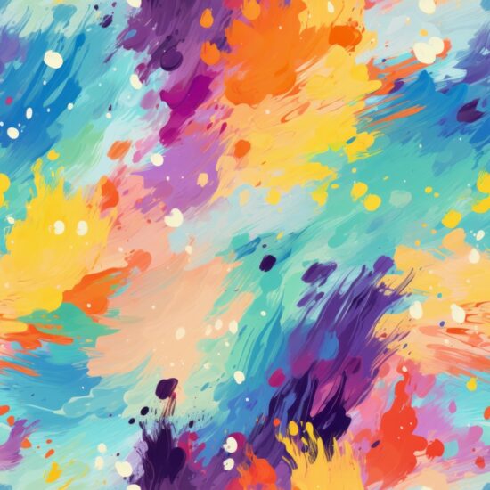 Abstract Watercolor Brush Strokes Seamless Pattern