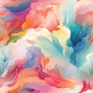 Aerial Summers Symphony: Modern Color Explosion Seamless Pattern