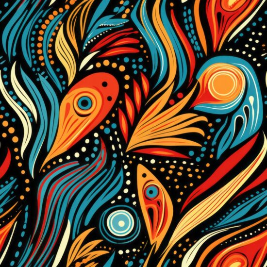 African Artistry: Modern Africa-inspired Textiles Seamless Pattern