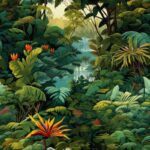 Amazon Jungle Splendor Seamless Pattern