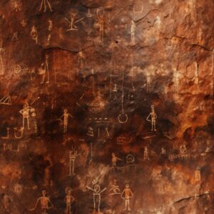 Ancient Markings - Primitive Earthy Texture Seamless Pattern