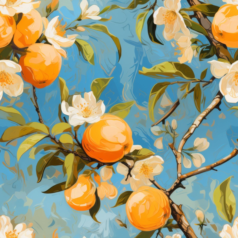 Apricot Delight Seamless Pattern