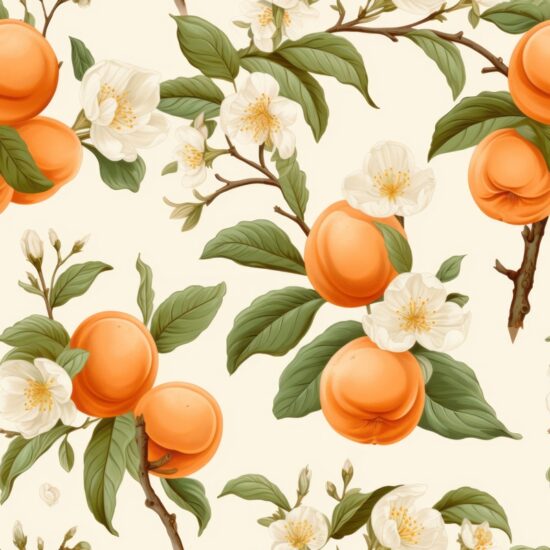 Apricot Feast Seamless Pattern