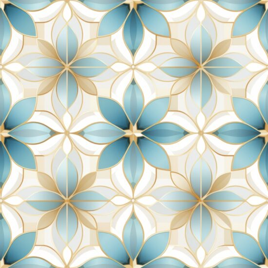 Architectural Symmetry Dreams Seamless Pattern