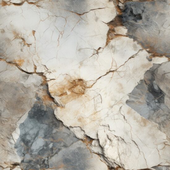 Artisanal Chiseled Marble Rock & Slate Seamless Pattern