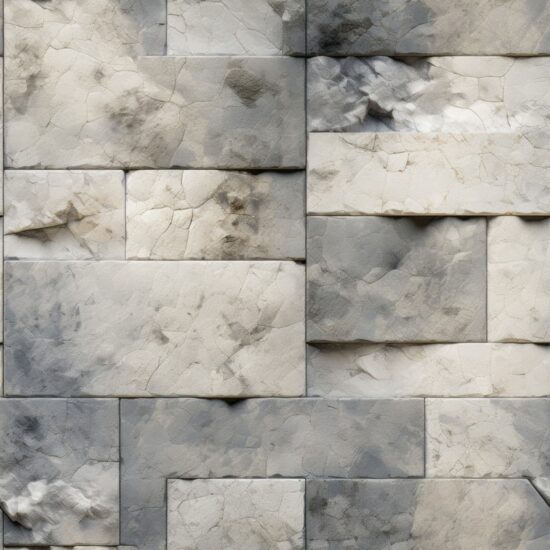 Artisanal Chiseled Marble Wall Design Seamless Pattern