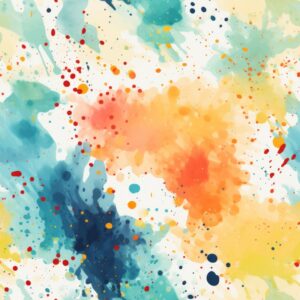 Artistic Watercolor Spatter Brush Design Seamless Pattern
