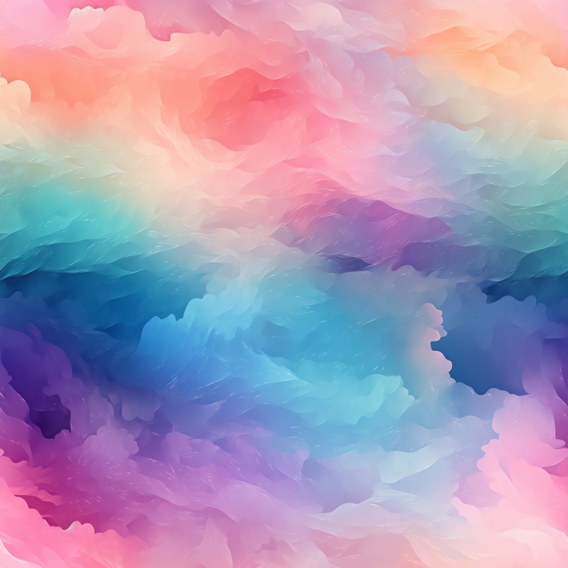 Aurora Watercolor Texture Seamless Pattern
