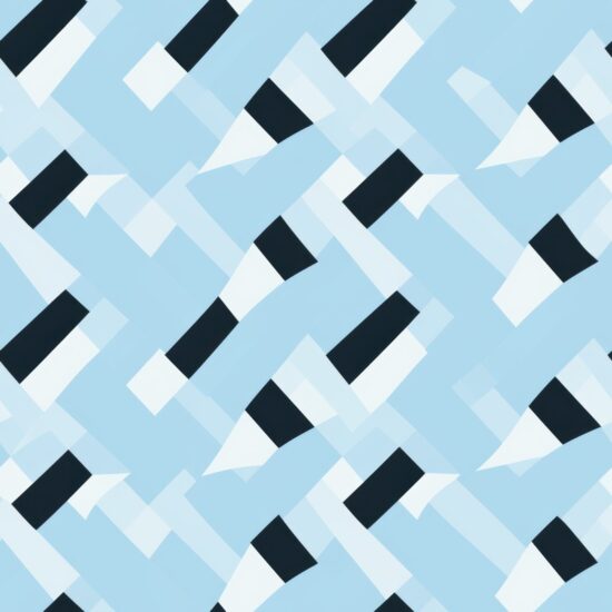 Baby Blue Houndstooth Texture Seamless Pattern
