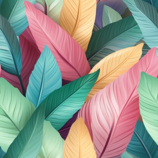 Banana Leaf Paradise Seamless Pattern