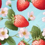 Berry Bliss: Subtle Strawberry Delight Seamless Pattern