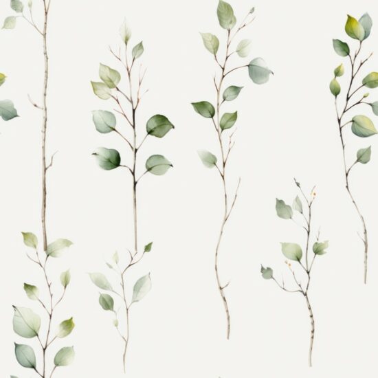 Birch Grove: Elegant Watercolor Design Seamless Pattern