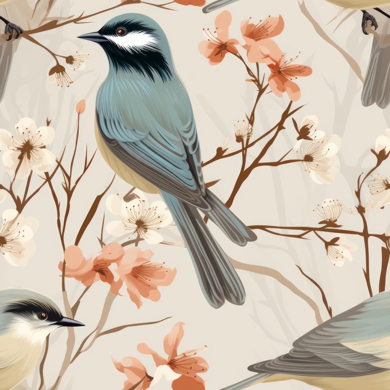 Birds of Nature Seamless Pattern