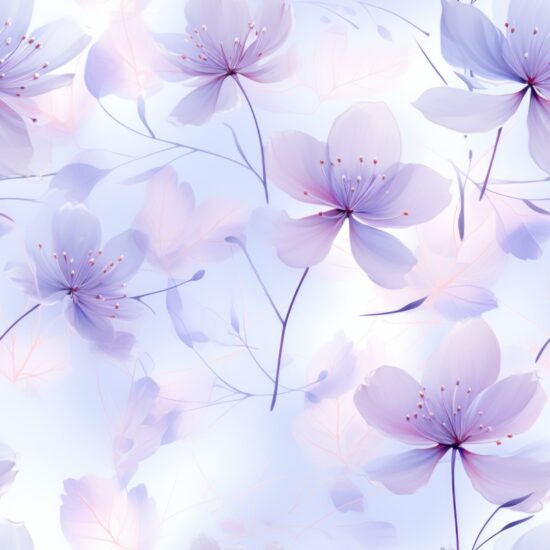 Blossoming Lavender Delight Seamless Pattern