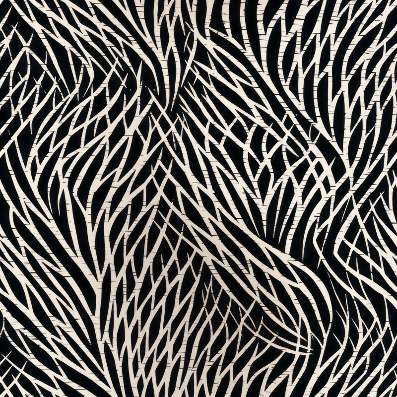 Bold Woodcut Home Decor Pattern Seamless Pattern
