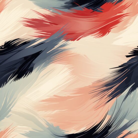 Brushstrokes of Serenity: Sumi-e Inspired Delight Seamless Pattern