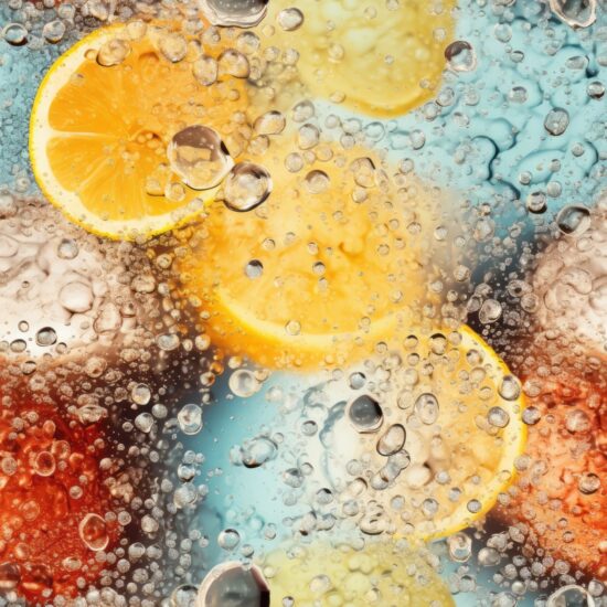 Bubbly & Flavorful Soda Texture Seamless Pattern