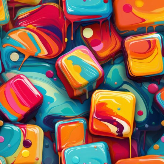 Candylicious Expressionism Seamless Pattern