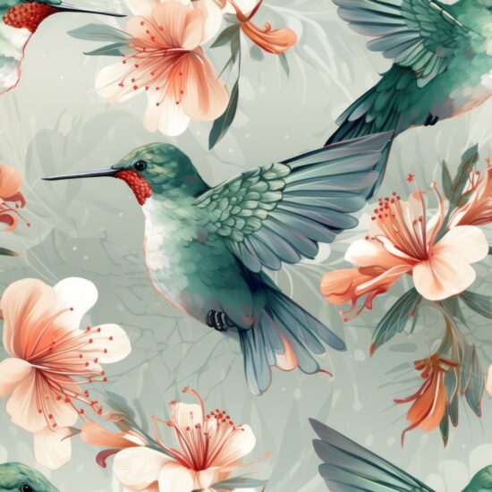 Celestial Aviary: Nature-Inspired Collection Seamless Pattern