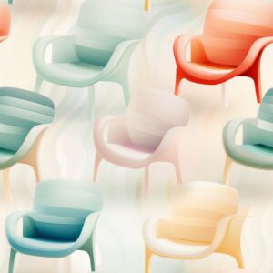 Charming Chair Delight Seamless Pattern