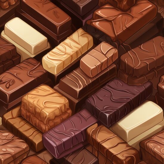 Chocolate Sketch Cocoa Sweets Seamless Pattern