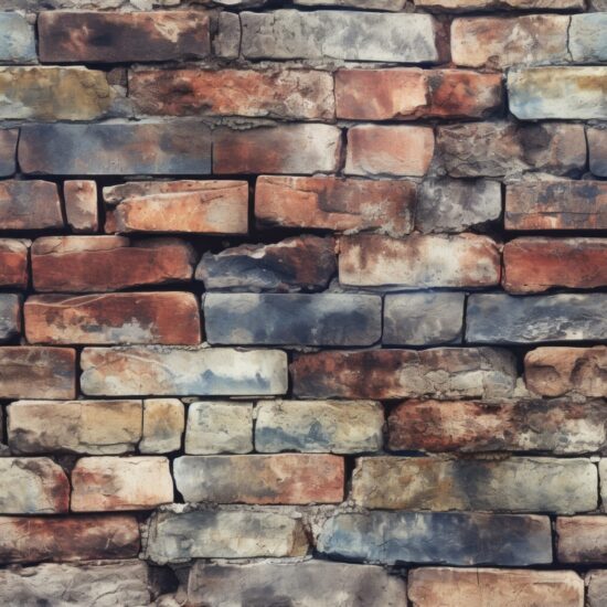 Classic Brick Texture for Architecture and Design Seamless Pattern