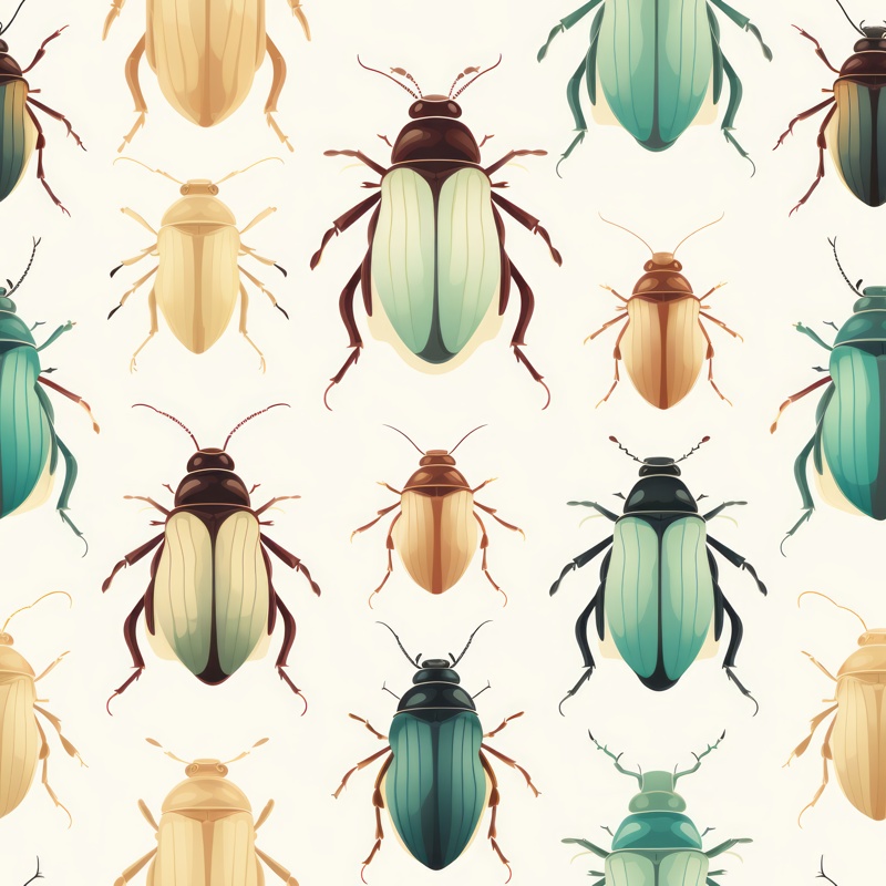 Cockroach Paradise Seamless Pattern
