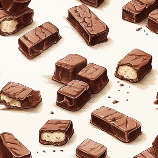 Cocoa Sketch Chocolate Bar Pattern Seamless Pattern