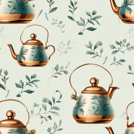 Copper Kettle Pottery Pattern Seamless Pattern