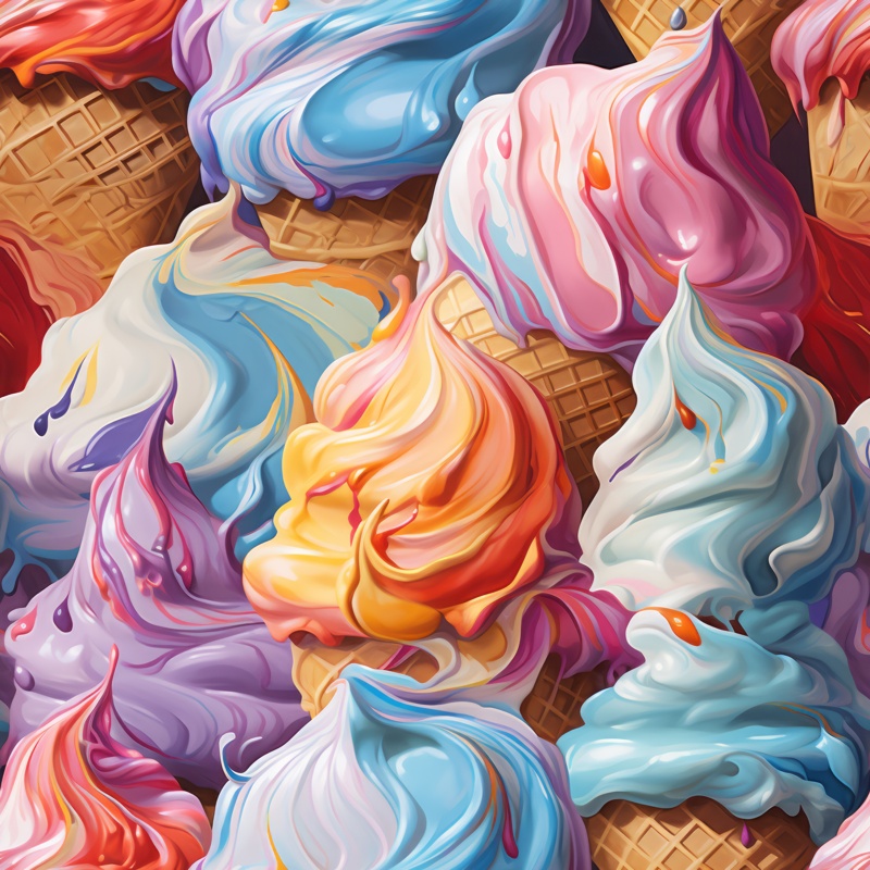Creamy Dreams Seamless Pattern