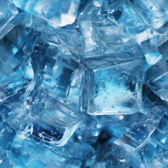 Crystal Ice Wonderland Seamless Pattern