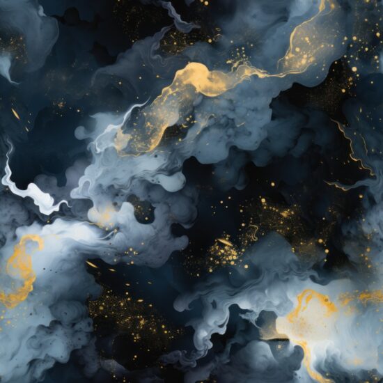 Dark Nebula: Celestial Ink Texture Seamless Pattern