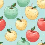 Delicate Apple Delights Seamless Pattern