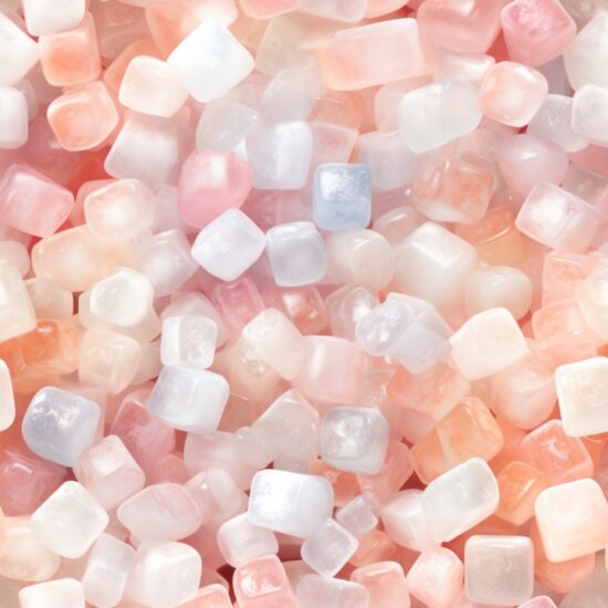 Delicate White Sugar Crystals Design Seamless Pattern
