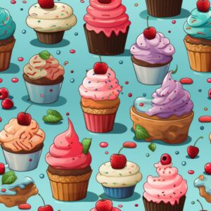 Delicious Delights: Sweet Treats Pattern Seamless Pattern