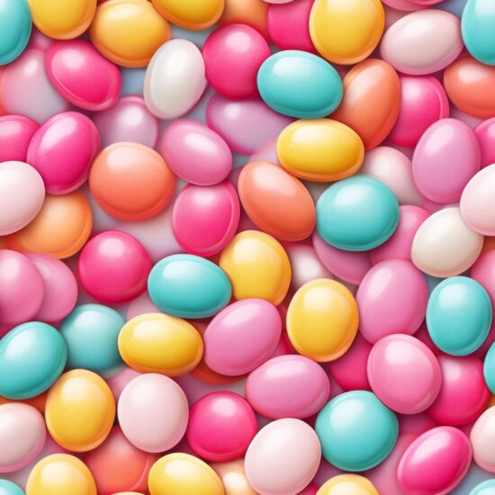 Delicious Pastel Candy Delights Seamless Pattern