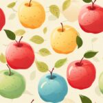 Deliciously Subtle Apple Orchard Pattern Seamless Pattern