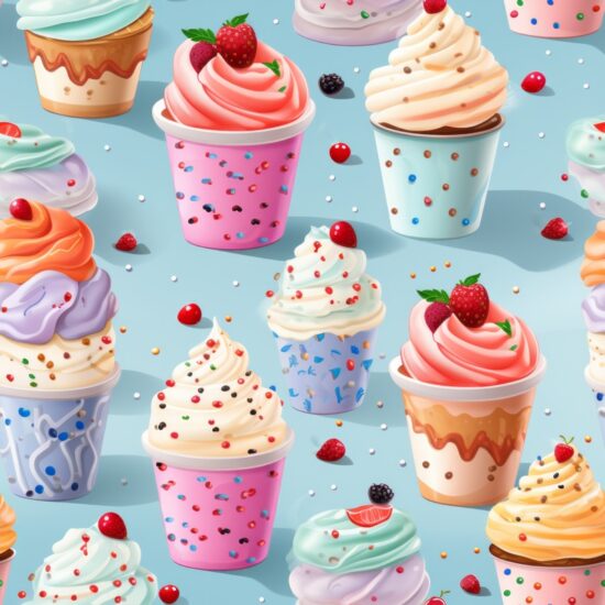 Delightful Confectionery Delights Seamless Pattern