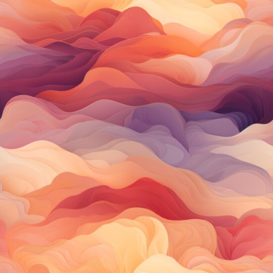 Desert Renaissance: Artful Gradient Pattern Seamless Pattern